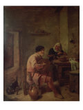 An Interior with Figures Giclee Print by Adriaen Brouwer