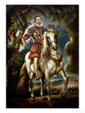 Equestrian Portrait of the Duke of Lerma (1553-1625) 1603 reproduction procédé giclée par Peter Paul Rubens
