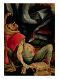 Suffering Man, Detail from the Reverse of the Isenheim Altarpiece, circa 1510-15 reproduction procédé giclée par Matthias Grünewald