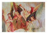 Four Angels Playing Instruments Giclee Print by Taborda Vlame Frey Carlos