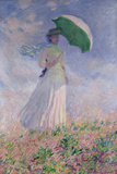 Woman with a Parasol Turned to the Right, 1886 Reproduction procédé giclée par Claude Monet