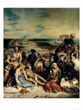 Scenes from the Massacre of Chios, 1822 Giclee Print by Eugene Delacroix