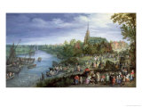 The Annual Parish Fair in Schelle, 1614 Giclee Print by Jan Brueghel the Elder