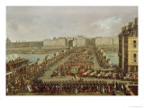 The Imperial Procession Returning to Notre Dame for the Sacred Ceremony of 2nd December 1804 Giclee-trykk av Jacques Bertaux