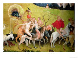 The Garden of Earthly Delights: Allegory of Luxury, Central Panel of Triptych Giclee Print by Hieronymus Bosch