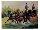 Alphonse De Toulouse-Lautrec-Monfa (1838-1913) Driving His Mail-Coach in Nice, 1881 Reproduction procédé giclée par Henri de Toulouse-Lautrec