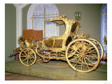 Gondola Carriage of Empress Catherine II, Carved Wood, Gilding on Gesso Ground, Painted Decoration Giclee Print
