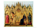 The Annunciation with St. Margaret and St. Asano, 1333 Giclée-Druck von Simone Martini