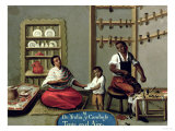 A Negro Man and His American Indian Wife, from a Series on Mixed Marriages in Mexico Giclee Print