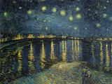 Nuit étoilée, Arles, 1888 Reproduction procédé giclée par Vincent van Gogh