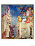 The Expulsion of the Devils from Arezzo, 1297-99 Giclée-Druck von Giotto di Bondone 