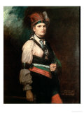 Joseph Brant, Chief of the Mohawks, 1742-1807 Reproduction procédé giclée par George Romney