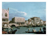 Bridge of Sighs, Venice (La Riva Degli Schiavoni) circa 1740 Giclee Print by Canaletto 