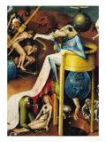 The Garden of Earthly Delights: Right Wing of Triptych, Detail of Blue Bird-Man on a Stool, c. 1500 reproduction procédé giclée par Hieronymus Bosch