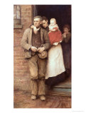 On Strike, circa 1891 Giclee Print by Hubert von Herkomer
