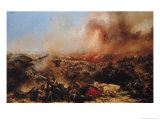 The Battle of Sebastopol, Left Section of Triptych, after 1855 Giclee Print by Jean Charles Langlois