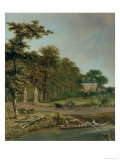 A Country House Giclee Print by J. Hackaert