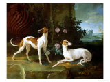 Misse and Turlu, Two Greyhounds of Louis XV Giclee Print by Jean-Baptiste Oudry
