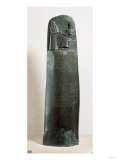 Code of Hammurabi: the God Shamash Dictating His Laws to Hammurabi, King of Babylon Reproduction procédé giclée