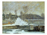 The Watering Place at Marly-Le-Roi, 1875 reproduction procédé giclée par Alfred Sisley
