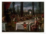 Wedding Banquet of Grand Duke Ferdinand I of Tuscany (1549-1600), 1590 Giclee Print by Domenico Cresti Il Passignano