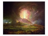 An Eruption of Vesuvius, Seen from Portici, circa 1774-6 Giclee Print by Joseph Wright of Derby