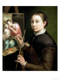 Self Portrait, 1556 Giclée-tryk af Sofonisba Anguisciola