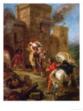 Rebecca Kidnapped by the Templar, Sir Brian De Bois-Guilbert, 1858 Wydruk giclee autor Eugene Delacroix Rebecca Kidnapped by the Templar, Sir Brian De Bois-Guilbert, 1858 Wydruk giclee autor Eugene Delacroix