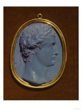 Glass Cameo Bearing the Profile of Tiberius (Claudius Nero) (42Bc-37 AD) Giclee Print