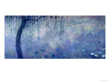 Waterlilies: Two Weeping Willows, Left Section, 1914-18 Giclee Print by Claude Monet