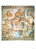 Orpheus Playing to the Animals, Roman Mosaic Giclee Print