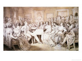 An Evening at Baron Von Spaun's: Schubert at the Piano Among His Friends Giclée-tryk af Moritz Ludwig von Schwind An Evening at Baron Von Spaun's: Schubert at the Piano Among His Friends Giclée-tryk af Moritz Ludwig von Schwind