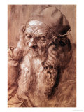 Portrait of a Man, Aged Ninety-Three, 1521 (Pen and Ink) Giclee Print by Albrecht Dürer