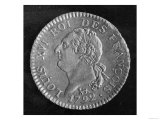 Louis D'Or Depicting Louis XVI, Gold, 1792 (Obverse) Giclee Print