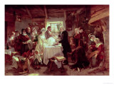 A Scottish Christening Giclee Print by John Phillip
