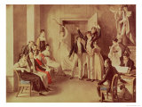 The Family of Franz Peter Schubert (1797-1828) Playing Games Giclee Print by Leopold Kupelwieser