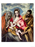 Virgin and Child with Ss. Anne and Joseph, 1587-96 Giclee Print by El Greco 