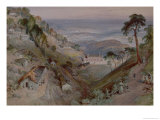 The Plains, Landour Church, Mussoorie, 1884 Giclee Print by William Simpson The Plains, Landour Church, Mussoorie, 1884 Giclee Print by William Simpson