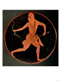 Athenian Red-Figure Plate Depicting a Greek Archer in Eastern Dress by Epiktetos, Late 6th Century Reproduction procédé giclée