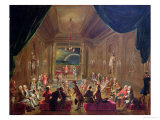 Initiation Ceremony in a Viennese Masonic Lodge During the Reign of Joseph II Giclee Print by Ignaz Unterberger