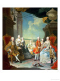 Maria Theresa and her Husband at the staircase leading from the Great Hall of Schloss Schonbrunn Lámina giclée por Martin van Meytens Maria Theresa and her Husband at the staircase leading from the Great Hall of Schloss Schonbrunn Lámina giclée por Martin van Meytens