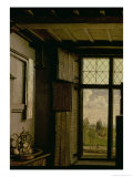 Detail of the Window, from the St. Barbara Wing of the Werl Altarpiece, 1438 reproduction procédé giclée par Master of Flemalle 