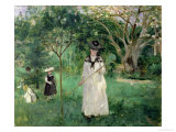 The Butterfly Hunt, 1874 reproduction procédé giclée par Berthe Morisot