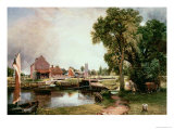 Dedham Lock and Mill, 1820 Giclee Print by John Constable
