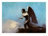 The Winged Man Or, Fallen Angel, Before 1880 Giclee Print by Odilon Redon