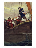 Walking the Plank, Engraved by Anderson Giclee-trykk av Howard Pyle