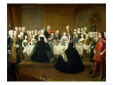 Wedding Breakfast of Empress Maria Theresa of Austria and Francis of Lorraine, c.1736 Lámina giclée por Martin van Meytens Wedding Breakfast of Empress Maria Theresa of Austria and Francis of Lorraine, c.1736 Lámina giclée por Martin van Meytens