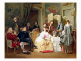 Abbe Prevost Reading "Manon Lescaut," 1856 Giclee Print by Joseph Caraud