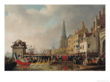 Entry of Bonaparte, as First Consul, into Antwerp on 18th July 1803, 1807 Giclee-trykk av Mathieu Ignace van Bree Entry of Bonaparte, as First Consul, into Antwerp on 18th July 1803, 1807 Giclee-trykk av Mathieu Ignace van Bree