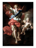 Guardian Angel, circa 1685-94 Stampa giclée di Andrea Pozzo